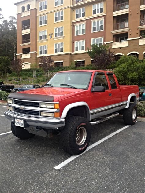 My 97 Chevy Silverado. It's not a movie car but it could be! Chevy 4x4, Lifted Chevy, Chevy ...