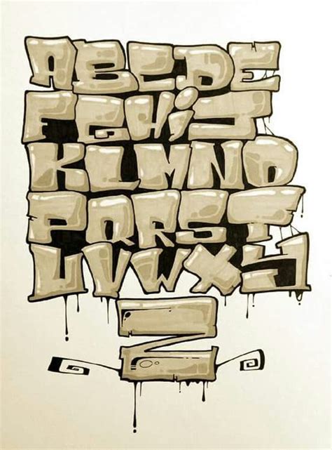 Graffitti, street art, names, letters, alphabet, paint, spray cans ...