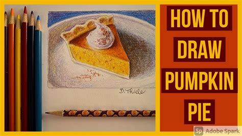 How To Draw A Pumpkin Pie | EASY DRAWING STEP