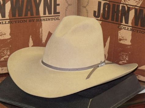 Hats & Caps Accessories Stetson John Wayne Peacemaker Wool Cowboy Hat 4X psychology.iresearchnet.com