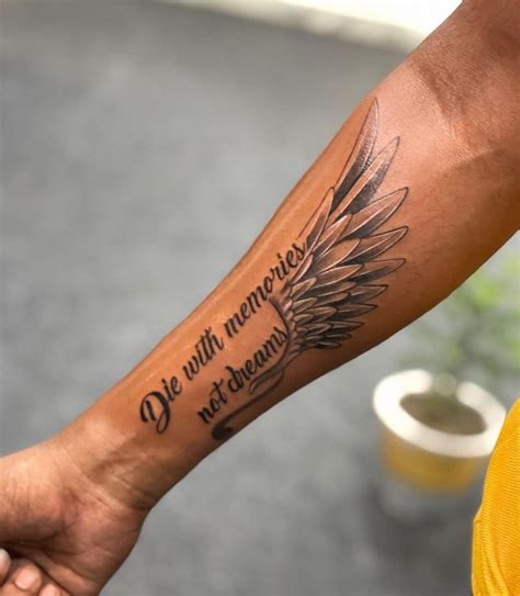 angel wings tattoo | Cool tattoos for guys, Simple forearm tattoos, Simple arm tattoos