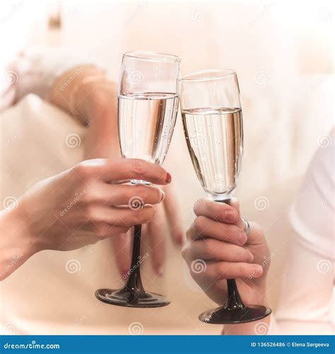 Clinking Glasses while Celebration in Hands Stock Photo - Image of hand ...