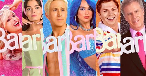 Barbie Posters Reveal Margot Robbie, Ryan Gosling, Will Ferrell, Michael Cera & Dua Lipa as ...