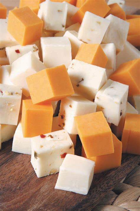 Cheese Cubes on Board - Prepared Food Photos, Inc.