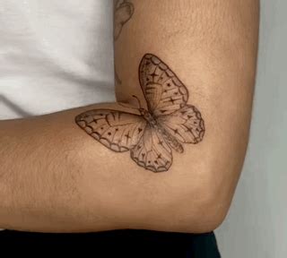 Butterfly Tattoo on Arm | Feminine Shoulder Tattoos