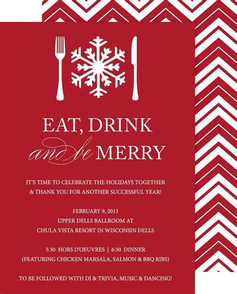 holiday invitation - Google Search | Company christmas party invitations, Christmas dinner ...