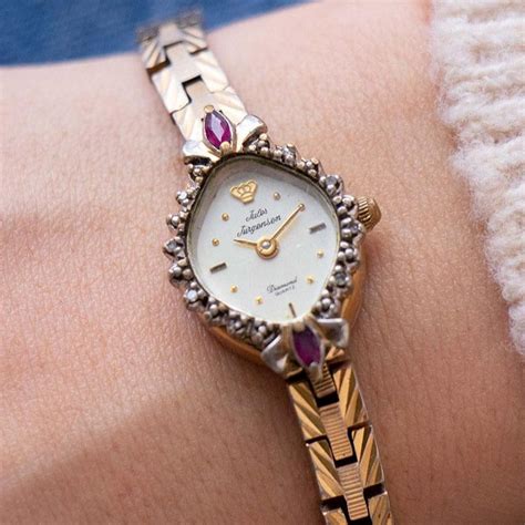 RARE Jules Jurgensen Diamond Quartz Ladies Watch | Occasion Watch – Vintage Radar