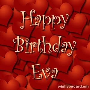 Happy Birthday Eva Free e-Cards