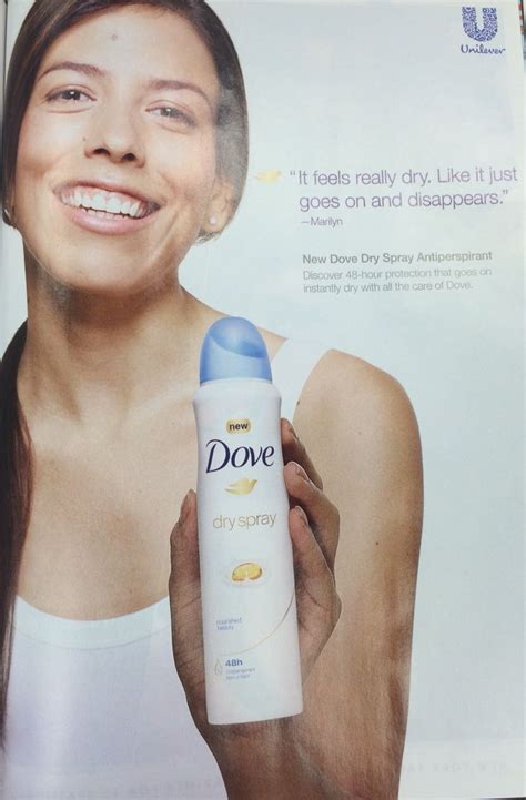 Advertisement #6: Dove Dry Spray Deodorant.
