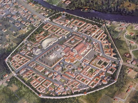 Aquae Sulis, 3rd century, modern Bath | City, Roman city, City maps