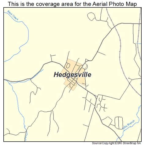 Aerial Photography Map of Hedgesville, WV West Virginia