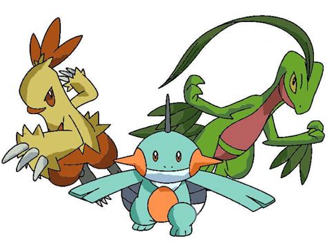 Hoenn starters evolve by ashsinnoh on DeviantArt