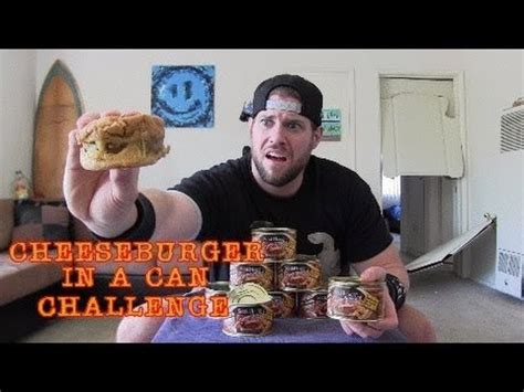 The CheeseBurger In A Can Challenge (Warning: WTF!?!?) - YouTube