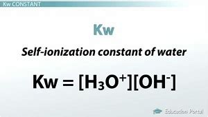 Autoionization & Dissociation Constant of Water - Lesson | Study.com