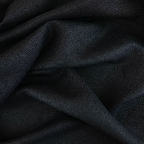 Black Linen Fabric. Medium Weight Linen Fabric. 100% Linen. - Etsy UK