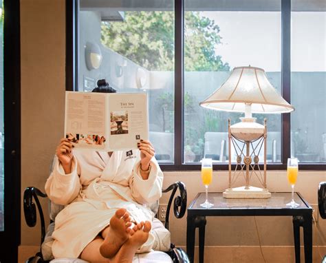 resort guest reading treatments and services of the spa in 2020 | Napa ...