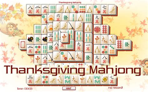 Thanksgiving Mahjong chrome application