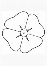 Coloring Pages  Poppy Flower For Kids sketch template