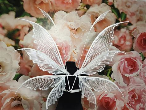 White Fairy Wings Transparent Fairy Wings Wedding Fairy - Etsy