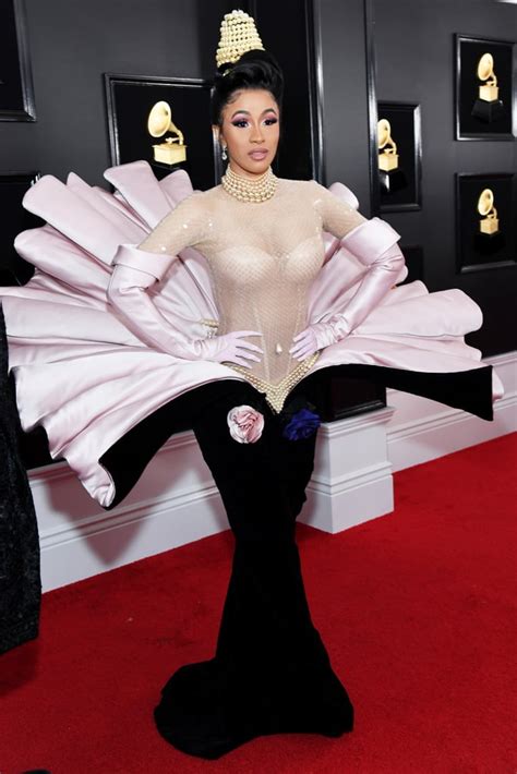 Cardi B at the Grammy Awards in February | Cardi B's Most Outrageous Outfits of 2019 | POPSUGAR ...