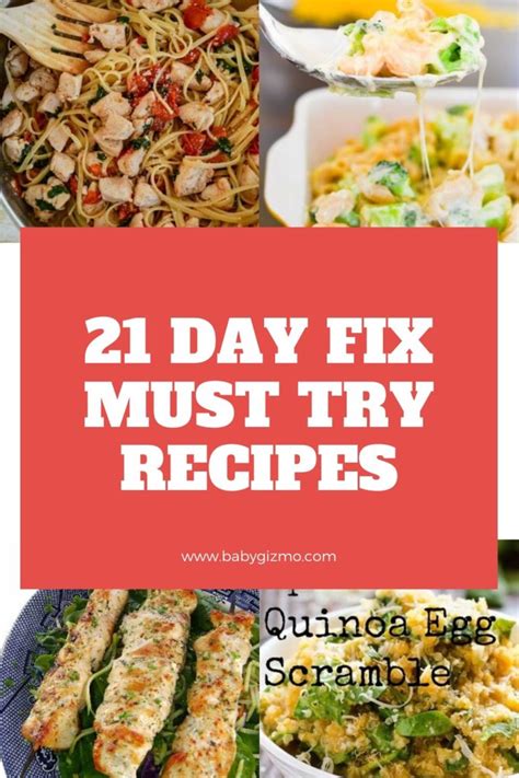 8 Delicious 21 Day Fix Recipes To Try Now – | Baby Gizmo