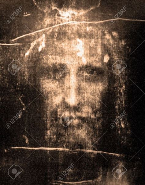 Face Of Jesus From Shroud Of Turin Stock Photo, Picture And Royalty Free Image. Image 16439678 ...