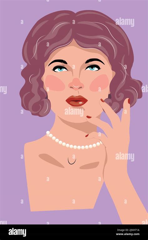 Red lips and nails Stock Vector Images - Alamy