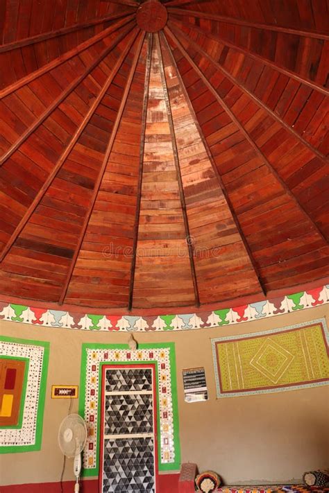 Colorful Interior of Traditional Kutchi Bhungas - Rann Utsav - Rann of ...