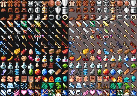 16x16 RPG Icons - Pack 1 - Free Sample by 7Soul1 on DeviantArt