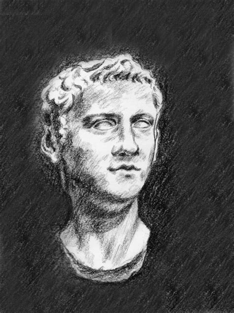 Worcester Art Museum: Sketches by Travis Simpkins: Ancient Roman "Portrait of the Emperor ...