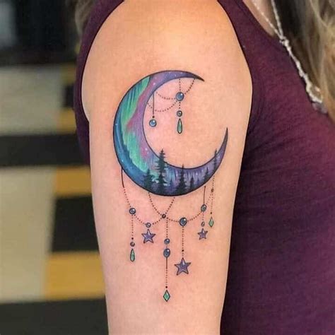 Top 50+ Best Moon and Stars Tattoo Ideas - [2021 Inspiration Guide] - Luv68