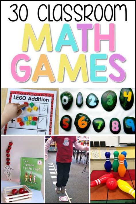 30 classroom math games for kids that are fun. Teachers will like that ...