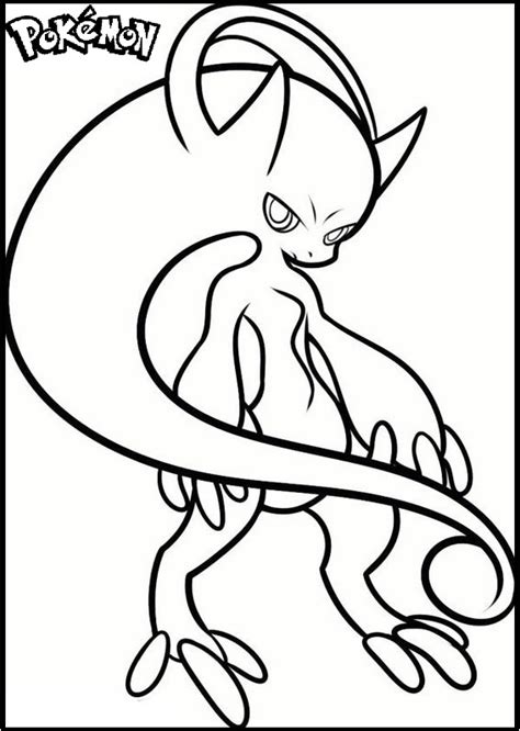 Top Mega Mewtwo X Coloring Page Collection - Coloring Pages