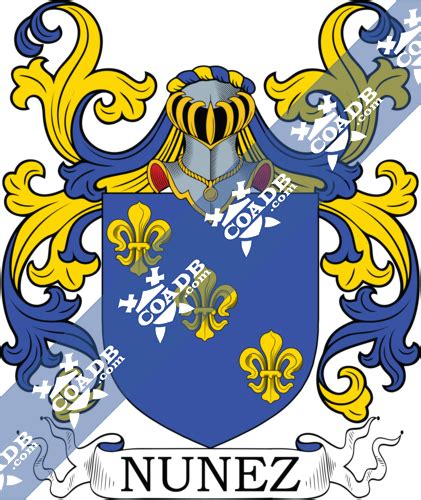 Nunez Family Crest, Coat of Arms and Name History