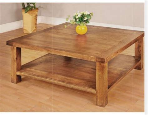 Rustic Oak Coffee Table - 1000mm x 1000m is calming effects that a pleasant wave… | Square ...