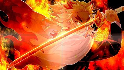 Flame Hashira Wallpaper Rengoku Demon Slayer Kimetsu Kyojuro Yaiba ...