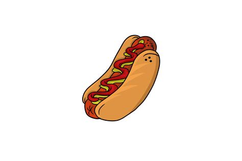 Hot Dog Vector Illustration Graphic by meal screen · Creative Fabrica