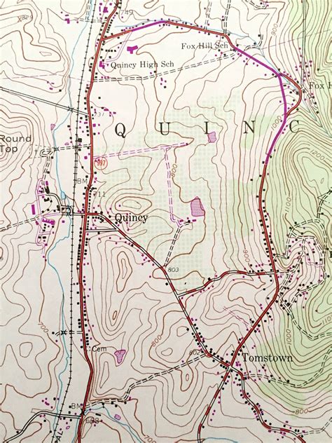 Antique Waynesboro Pennsylvania 1944 US Geological Survey | Etsy