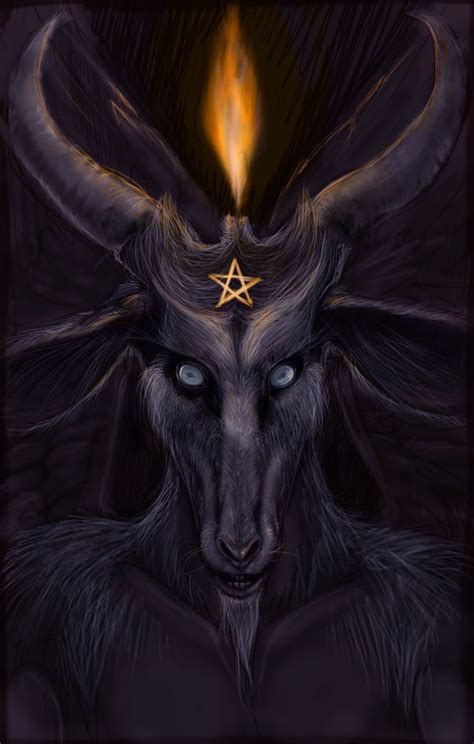 Baphomet | Satanic art, Dark fantasy art, Evil art