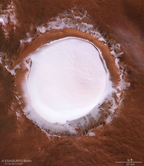 ESA - Plan view of Korolev crater