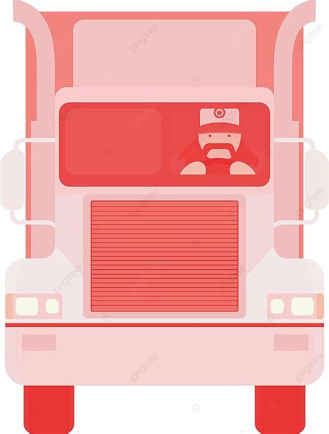 Cartoon Style Truck Driver Driving No Outline Vector American Driver Vector, Vector, American ...