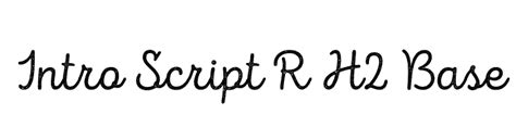 Intro Script R H2 Base Font - FFonts.net