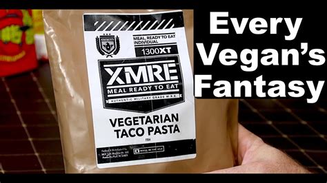 MRE REVIEW The BEST VEGETARIAN VEGAN MRE FOR 2021 XMRE 1300xt - YouTube