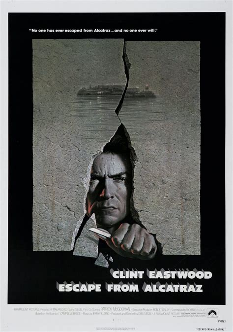 Escape From Alcatraz Movie Poster - Classic 70's Vintage Poster Print - prints4u