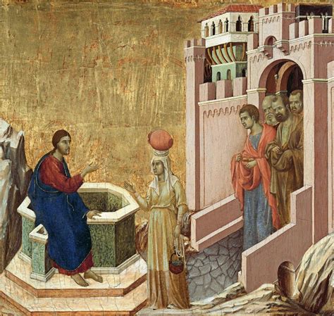 Duccio di Buoninsegna: Gesù e la Samaritana - My Day Worth | Duccio di buoninsegna, Historical ...