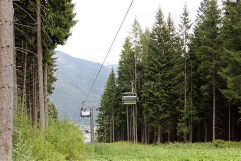 Auronzo Di Cadore, Italy: Mountain Lift in the Summer Stock Image ...