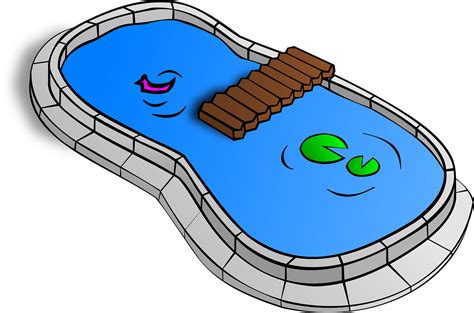 Download Swimming Pool, Garden, Pond. Royalty-Free Vector Graphic - Pixabay