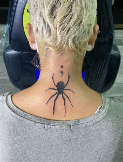 Spider Tattoo | Tattoos for black skin, Spider tattoo, Neck tattoo for guys