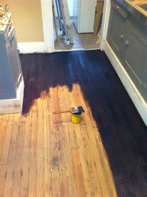 Finishing A Wood Floor Without Sanding | Staining wood floors, Staining hardwood floors ...