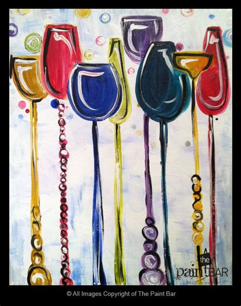 Pin by The Paint Bar on Paintings -- All Seasons. | Wine painting, Painting, Whimsical art